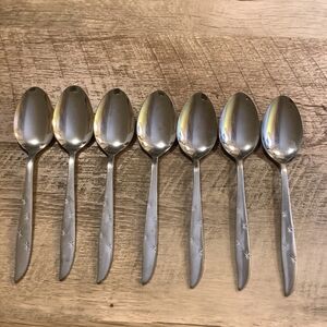 (7) Acsons "ACF3" Atomis 4 Star Motif Stainless Teaspoons Japan